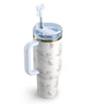 Rosa Beaux Blue Stanley Tumbler 40oz – Limited Edition Hydration Cup for Doctors, Students & Fitness Lovers in Pakistan | LittmannStethoscopes.pk