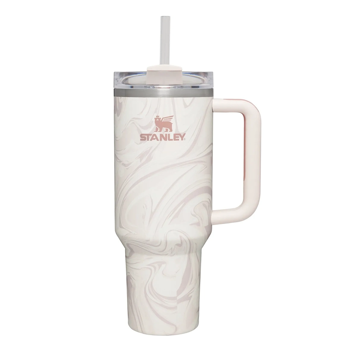 Rose Quartz Swirl Stanley Rose Quartz Tumbler 40oz Pakistan – Premium Hot and Cold Cup
