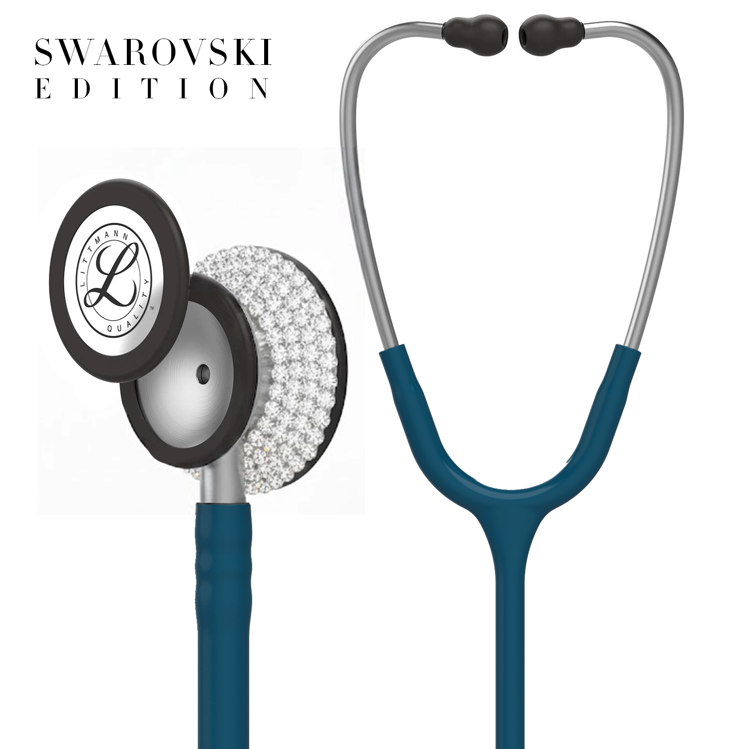 Littmann Classic III Caribbean Swarovski Edition – Luxury Exclusive Stethoscope for Doctors, House Officers & Medical Students | LittmannStethoscopes.pk Littmann Classic III Caribbean Swarovski Edition Stethoscope – Luxury Exclusive, Perfect for Doctors, House Officers & Medical Students | LittmannStethoscopes.pk